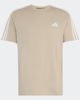 Immagine di ADIDAS - T-SHIRT MEZZA MANICA 3S SJ LC T BEIGE CON DETTAGLI BIANCHI  DA UOMO, KY4110