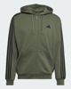 Immagine di ADIDAS - FELPA CON CAPPUCCIO FULL ZIP ESSENTIALS 3-STRIPES FRENCH TERRY VERDE DA UOMO, KY4174