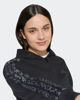 Immagine di ADIDAS - FELPA CON CAPPUCCIO FULL ZIP JUNIOR ( 9-15 ANNI) AN 3S FT FZ NERA CON DETTAGLI LEOPARDATI, KC7203