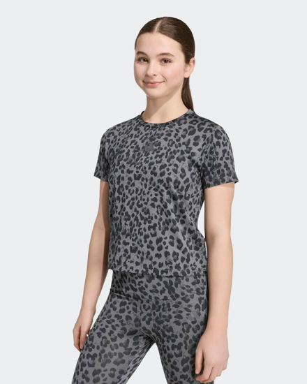 Immagine di ADIDAS -T-SHIRT MEZZA MANICA JUNIOR ( 9-15 ANNI) SEASONAL SPORT MACULATA NERA E GRIGIA, KC7224