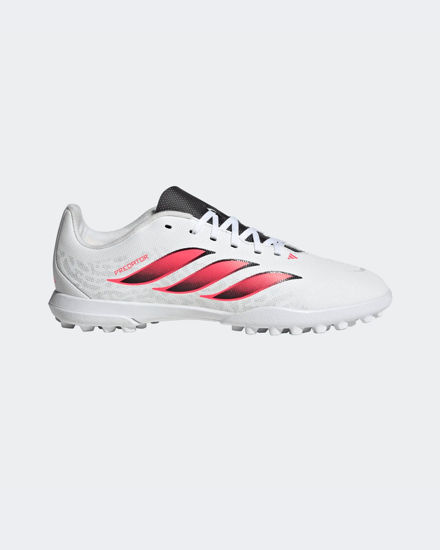 Immagine di ADIDAS - SCARPA DA CALCETTO JUNIOR PREDATOR CLUB TF BIANCHE CON DETTAGLI ROSSI E NERI DAL 34 AL 38.5, IH2082