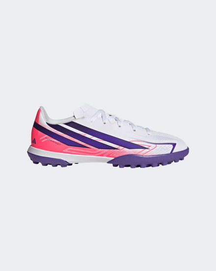 Immagine di ADIDAS - SCARPA DA CALCETTO KIDS F50 HYPERFAST LEAGUE TF BIANCA, ROSA FLUO E VIOLA DAL 29 AL 38 ?, KK1368