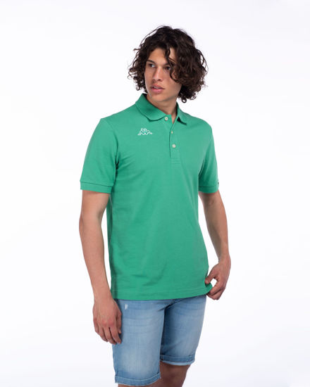 Immagine di KAPPA - POLO MEZZA MANICA LOGO MALTAXITA MSS  VERDE ACQUA DA UOMO, 361533W