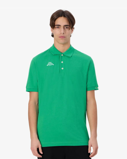 Immagine di KAPPA - POLO MEZZA MANICA LOGO MALTAXITA MSS  VERDE   DA UOMO, 361533W