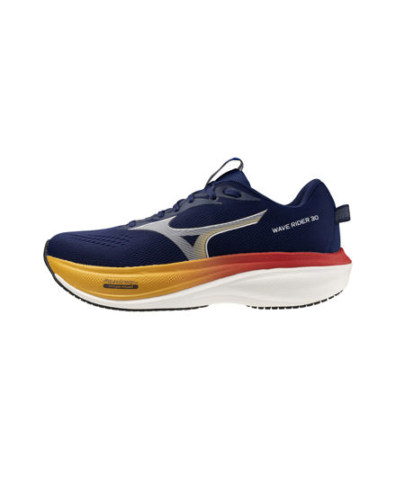 Immagine di MIZUNO - SNEAKERS WAVE RIDER 30 BLU CON DETTAGLI BIANCHI E ARANCIONE DA UOMO, J1GM2620-54