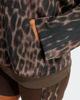 Immagine di ADIDAS - FELPA CON CAPPUCCIO LEOPARDATA MARRONE E NERA DA DONNA,  KH0293