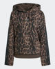 Immagine di ADIDAS - FELPA CON CAPPUCCIO LEOPARDATA MARRONE E NERA DA DONNA,  KH0293