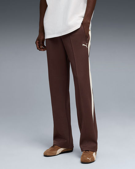Immagine di PUMA - PANTALONE DA ALLENAMENTO T7 ALWAYS ON RELAXED MARRONE CON DETTAGLI BIANCHI, 629589-31
