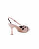 Immagine di MISS GLOBO - Décolleté slingback nude in vernice con sottopiede in memory foam e cinturini incrociati, tacco 7,5CM