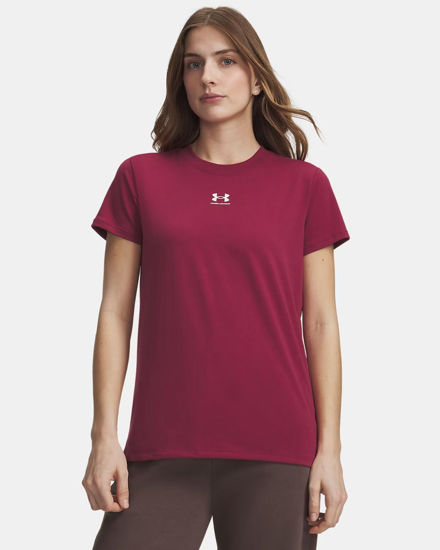 Immagine di UNDER ARMOUR  - T- SHIRT MEZZA MANICA OFF CAMPUS CORE SS ROSSO BORDEAUX DA DONNA,  1383648_0622