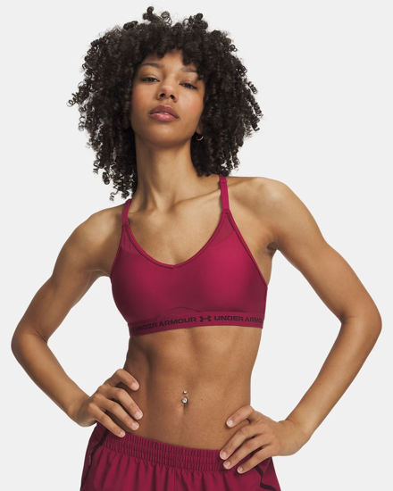 Immagine di UNDER ARMOUR  - REGGISENO SPORTIVO CROSSBACK LOW BRA ROSSO BORDEAUX DA DONNA,  1386424_0622
