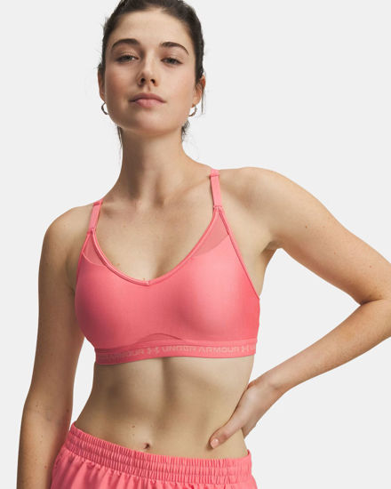 Immagine di UNDER ARMOUR  - REGGISENO SPORTIVO CROSSBACK LOW BRA ROSA  SALMONE DA DONNA,  1386424_0600