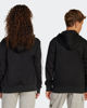 Immagine di ADIDAS - FELPA JUNIOR ( 7-16 ANNI) CON CAPPUCCIO FULL ZIP NERA CON DETTAGLI BIANCHI, JD6494