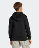 Immagine di ADIDAS - FELPA JUNIOR ( 7-16 ANNI) CON CAPPUCCIO FULL ZIP NERA CON DETTAGLI BIANCHI, JD6494
