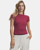 Immagine di UNDER ARMOUR -T- SHIRT MEZZA MANICA MOTION FITTED SS ROSSO BORDEAUX DA DONNA,   6013774_0622