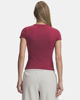 Immagine di UNDER ARMOUR -T- SHIRT MEZZA MANICA MOTION FITTED SS ROSSO BORDEAUX DA DONNA,   6013774_0622