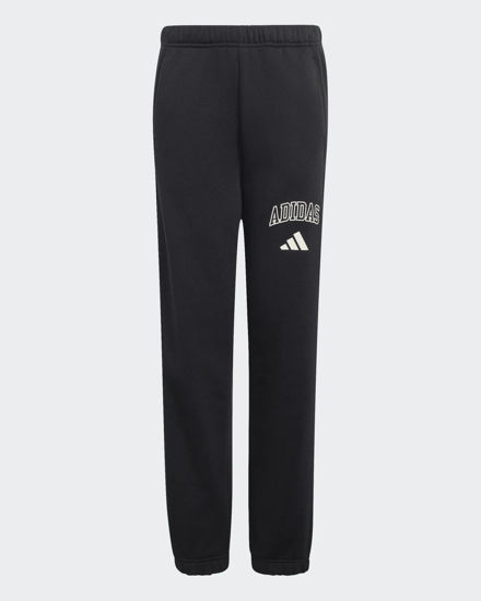 Immagine di ADIDAS -PANTALONE JUNIOR ( 7-16 ANNI) COLLEGIATE NERO CON STAMPA TIPOGRAFICA BIANCA, KS5126