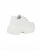 Immagine di MISS GLOBO - Scarpa sneakers bianca da donna con lacci e cuore in strass
