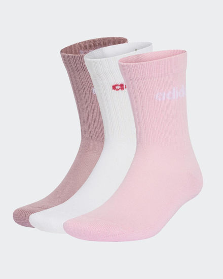 Immagine di CALZE LIN CREW BASIC 3PP MAUVE-WHITE-PIK