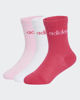 Immagine di CALZE LIN KIDS CRW 3PP WHITE-PINK-FUXIA