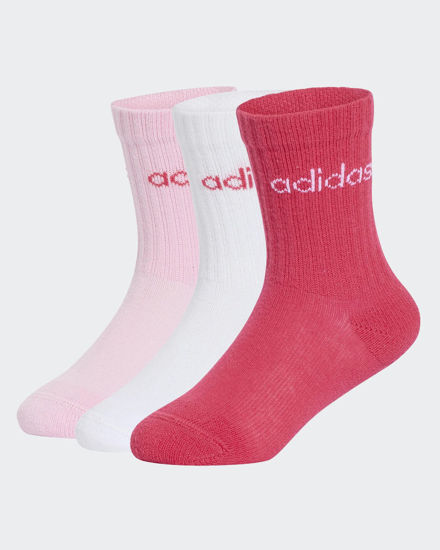 Immagine di CALZE LIN KIDS CRW 3PP WHITE-PINK-FUXIA