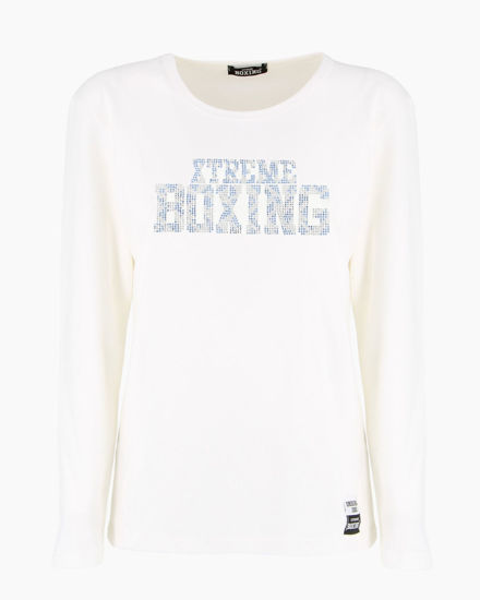 Immagine di XTREME BOXING - MAGLIA BIANCA A MANICA LUNGA DA DONNA