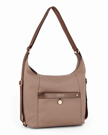 Immagine di BORSA-ZAINO C/TASCA FRONT.+CHARM DORATO