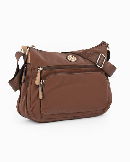 Immagine di BORSA A SPALLA NAPP.3ZIP+TASCA BOMBATA