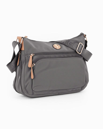 Immagine di BORSA A SPALLA NAPP.3ZIP+TASCA BOMBATA