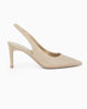 Immagine di MISS GLOBO - Décolleté slingback platino in lurex, tacco 7,5CM