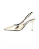 Immagine di MISS GLOBO - Décolleté slingback oro con sottopiede in memory foam, tacco 8,5CM