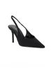 Immagine di MISS GLOBO - Décolleté slingback nera in lycra con sottopiede in memory foam, tacco 8,5CM