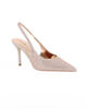 Immagine di MISS GLOBO - Décolleté slingback rosegold con strass e sottopiede in memory foam, tacco 8,5CM