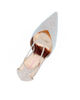 Immagine di GLOBO ROSA - Décolleté rose gold in strass con cinturino alla caviglia e sottopiede in memory foam, tacco 9,5CM