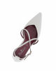 Immagine di MISS GLOBO - Décolleté avorio in vernice con sottopiede in memory foam e cinturini incrociati, tacco 7,5CM