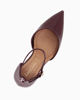 Immagine di LADY GLOBO - Décolleté bordeaux in vernice con sottopiede in VERA PELLE e calzata comoda, tacco 8CM