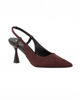 Immagine di MISS GLOBO - Décolleté slingback marrone scamosciata con sottopiede in VERA PELLE, tacco 7,5CM
