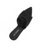 Immagine di MY JEWELS - Sabot mules nero a punta con fascia trasparente in strass, tacco 8,5CM