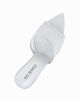 Immagine di MY JEWELS - Sabot mules argento a punta con fascia trasparente in strass, tacco 8,5CM