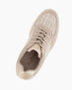 Immagine di MISS GLOBO - Scarpa beige con lacci e zeppa interna 9CM