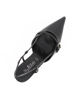 Immagine di MISS GLOBO - Décolleté slingback nera con sottopiede in memory foam e cinturino frontale, tacco 7,5CM