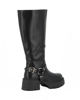 Immagine di MISS GLOBO - Stivale nero con zip laterale e suola track, tacco 5,5CM