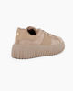 Immagine di MISS GLOBO - Sneakers khaki scamosciata con lacci e fondo rigato