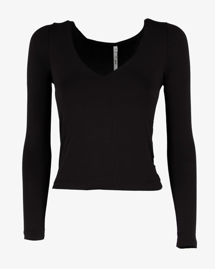 Immagine di MAGLIA MANICA LUNGA SCOLLO V ELASTICIZZA