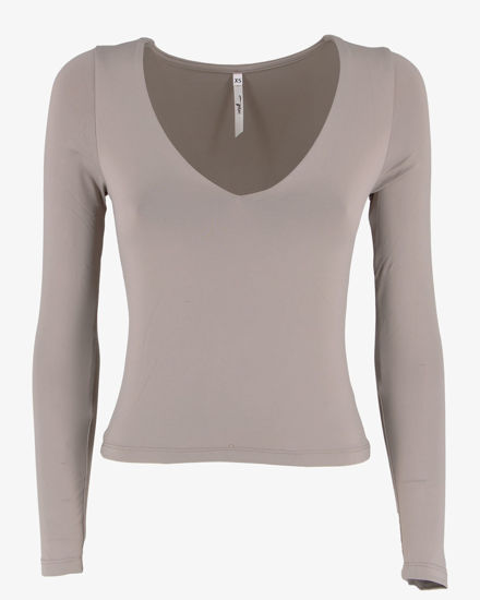 Immagine di MAGLIA MANICA LUNGA SCOLLO V ELASTICIZZA