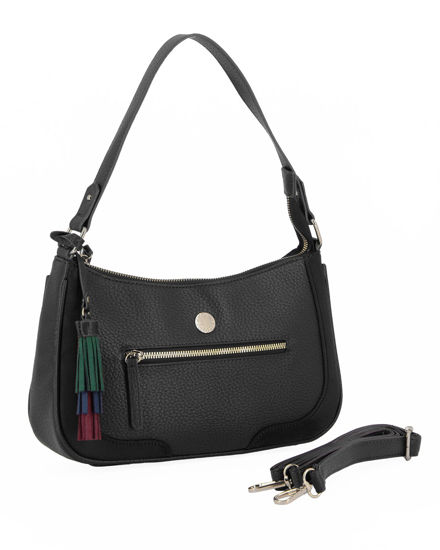 Immagine di BORSA A SPALLA C/LATI CAM.+CHARM A NAPPA