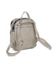 Immagine di RIFLE - Zaino beige con parte frontale scamosciata e due zip loggate