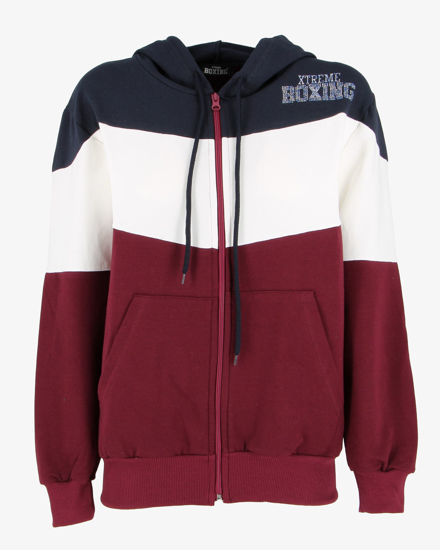Immagine di DONNA FELPA CON ZIP E CAPPUCCIO