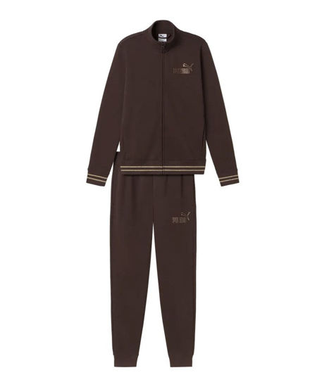 Immagine di TUTA ESS+RHINESTONE FZ SUIT FL CHOCOLATE