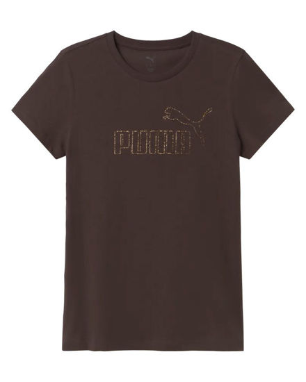 Immagine di T-SHIRT MM ESS+ RHINESTONE TEE CHOCOLATE